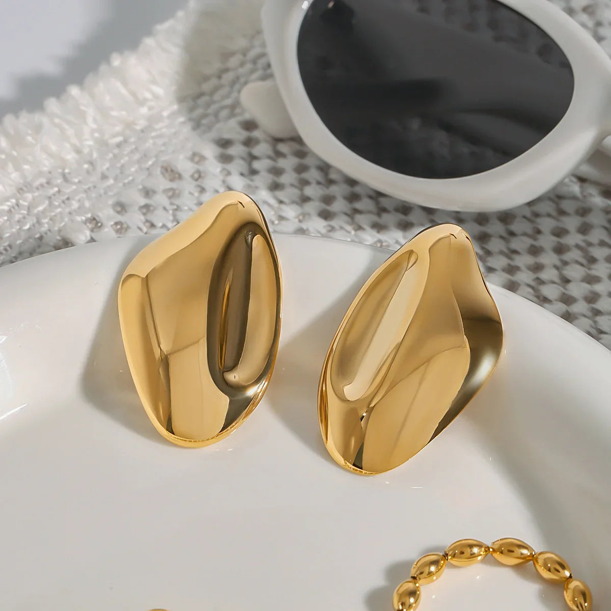 [Raffine]Zinnia Gold Earrings