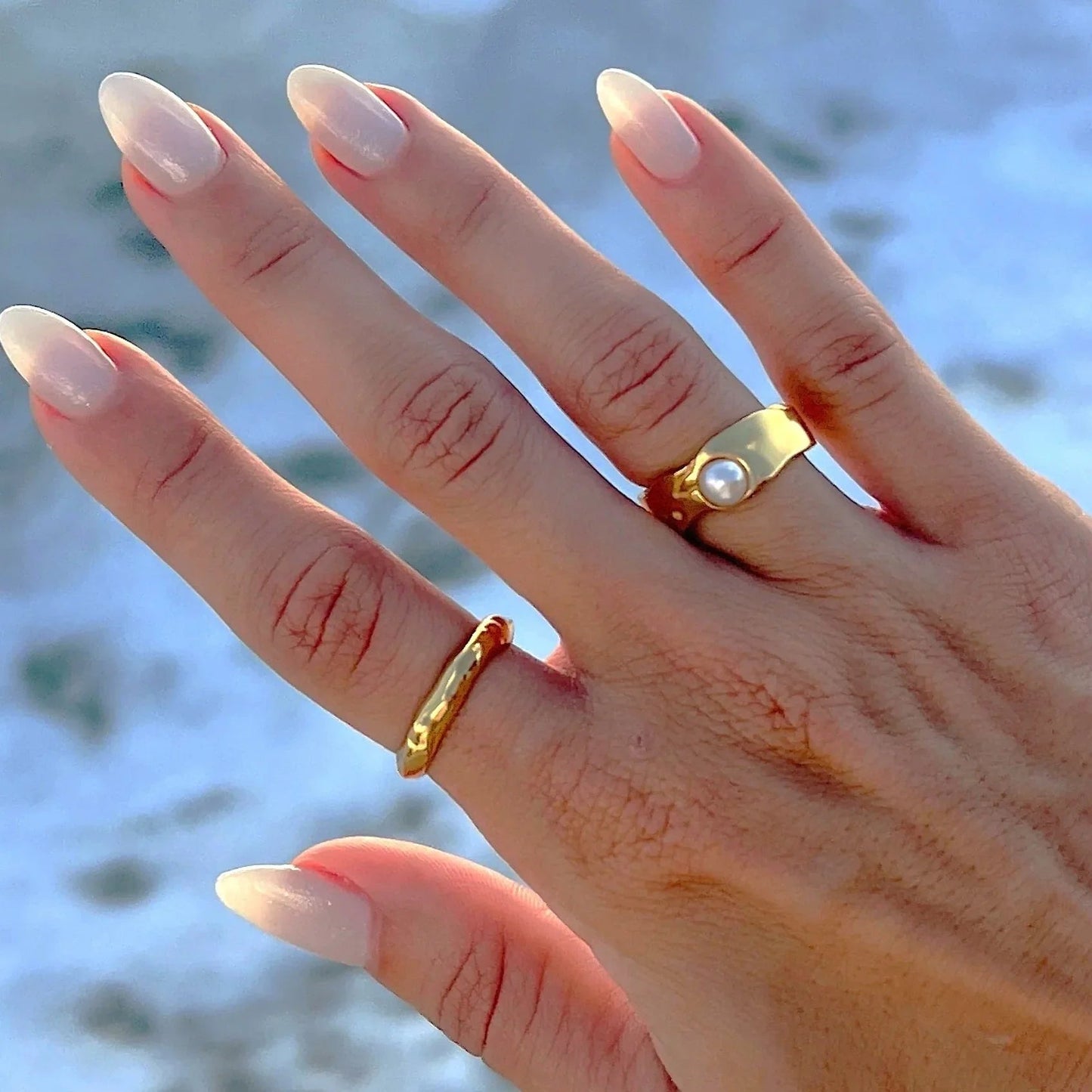 [Raffine]Cerulia Freshwater Pearl Ring