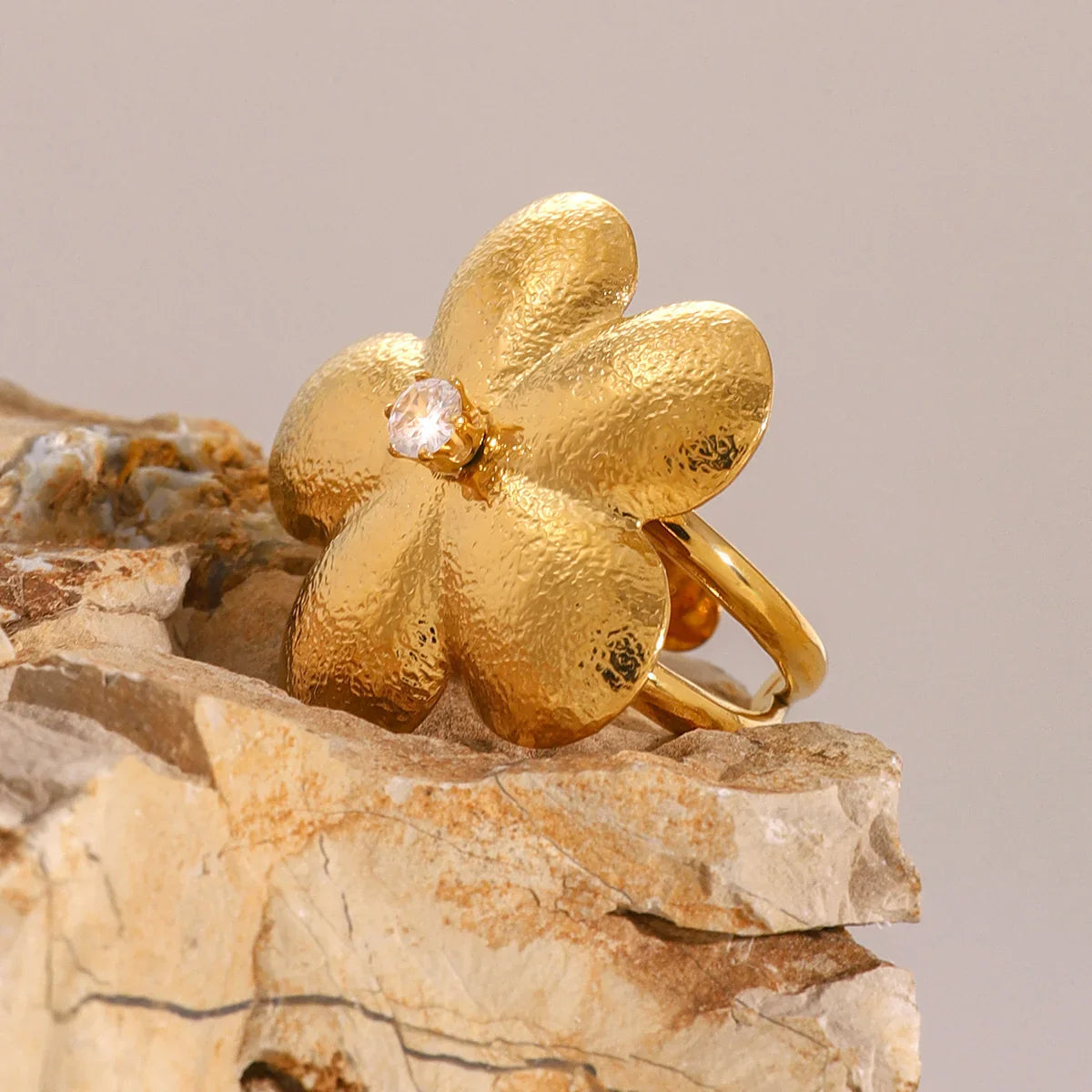 [Raffine]Flora Gold Petal Ring