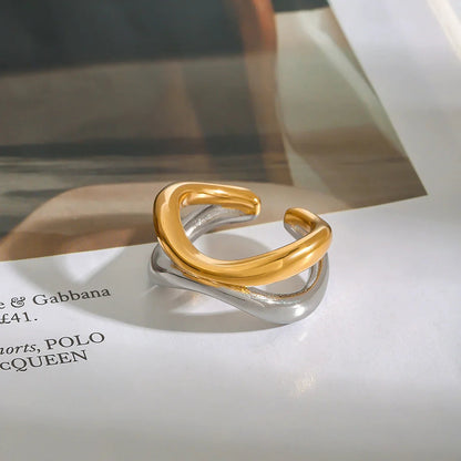 [Raffine]Deanna Gold Intertwined Ring