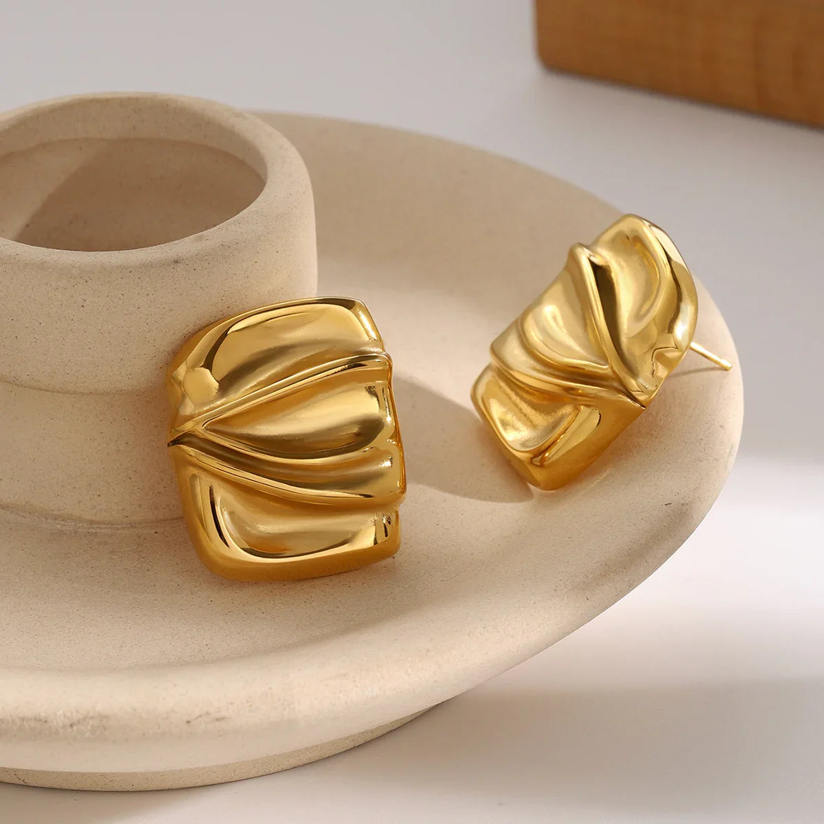 [Raffine]Evette Gold Earrings