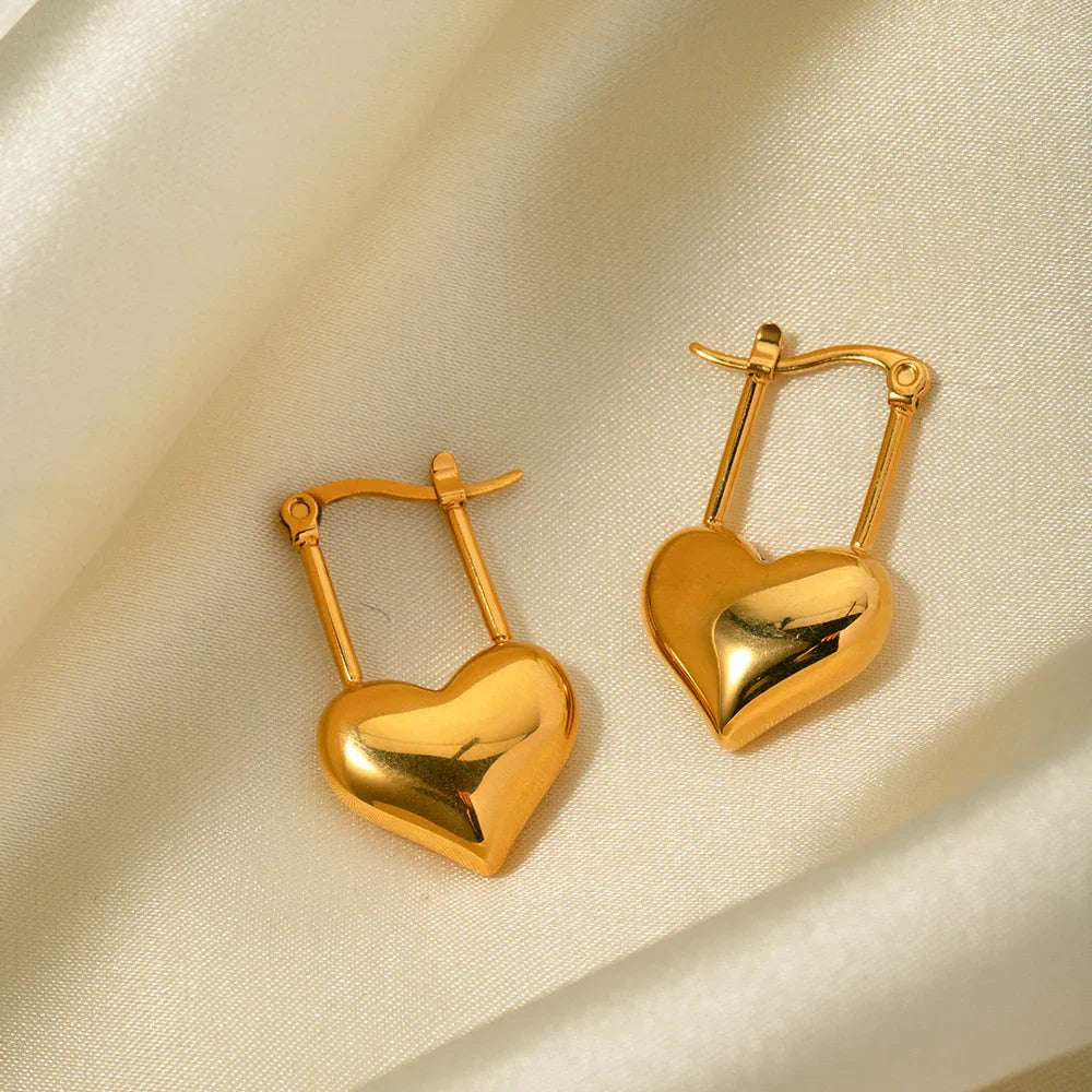 [Raffine]Jessamine Heart Earrings