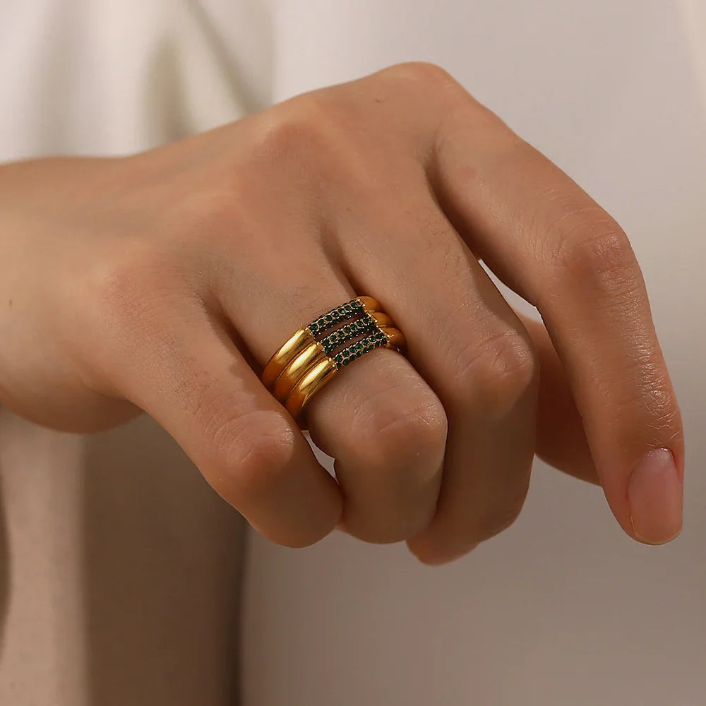 [Raffine]Serenity Diamond Gold Ring