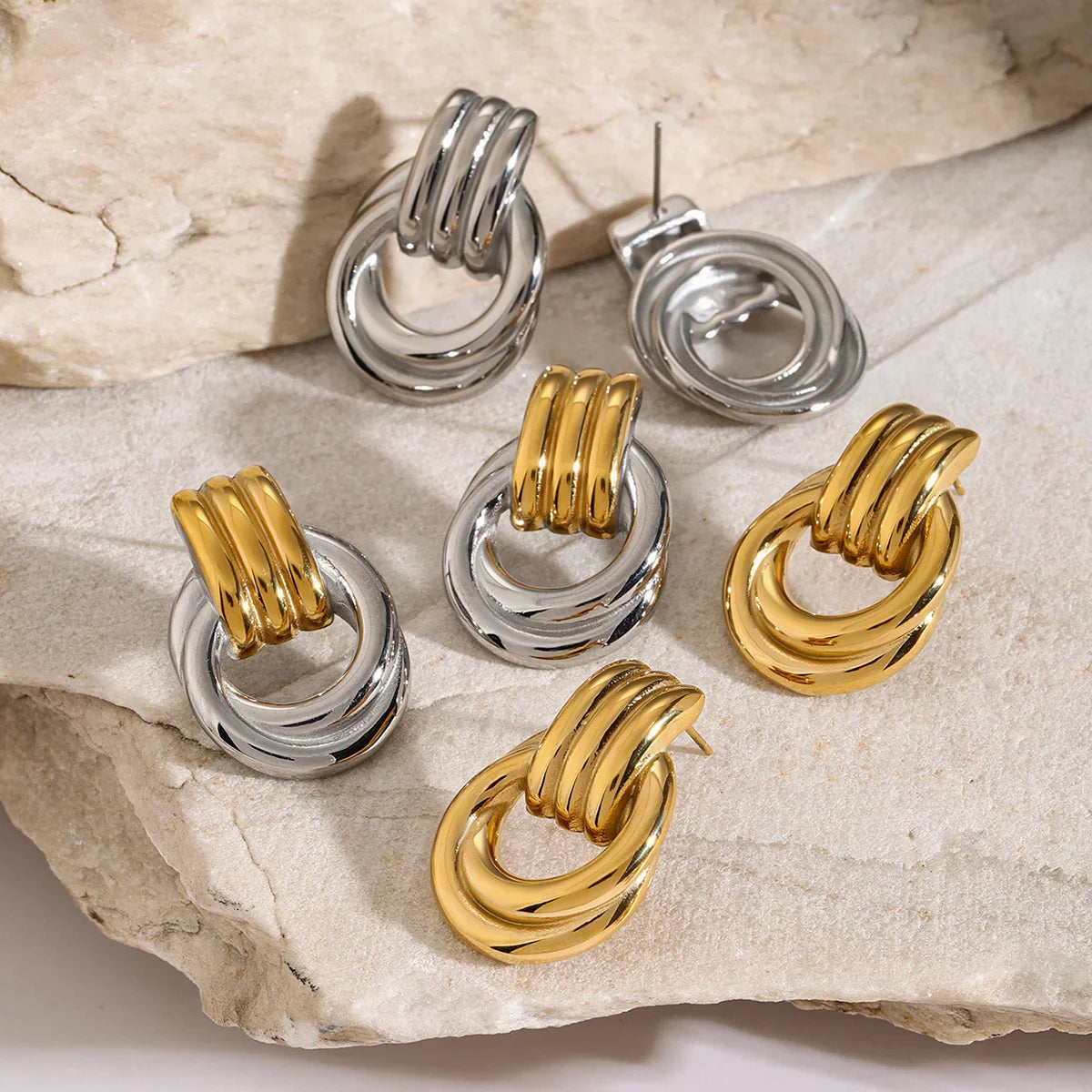[Raffine]Luna Layered Hoop Earrings