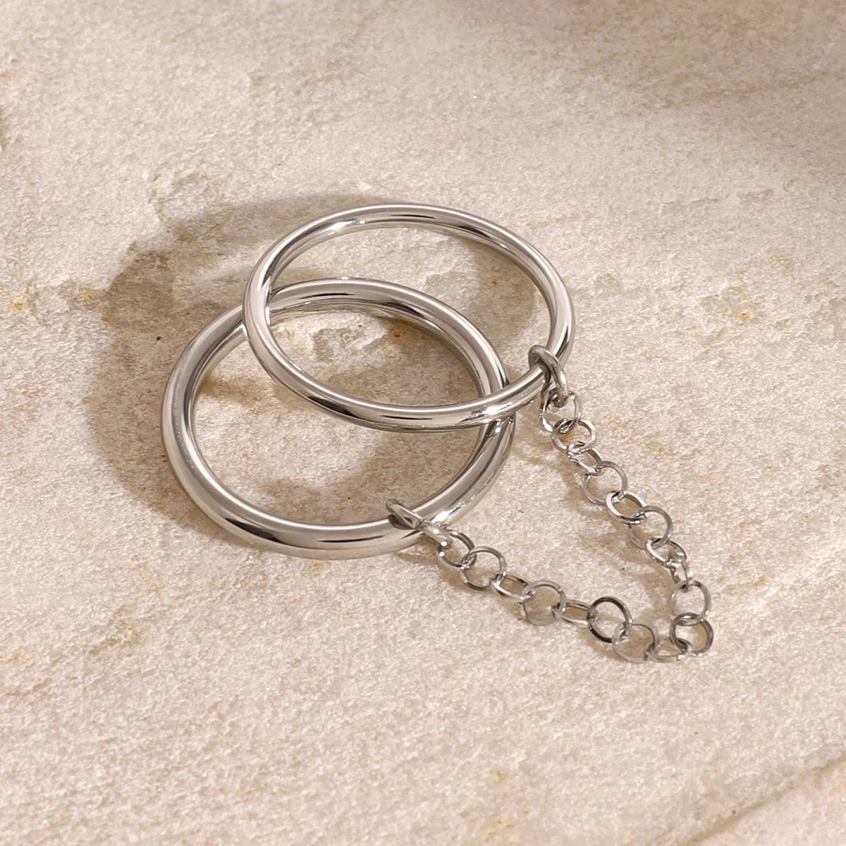 [Raffine]Bridget Chain Stacked Ring