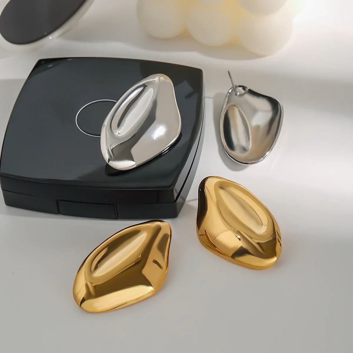 [Raffine]Zinnia Gold Earrings