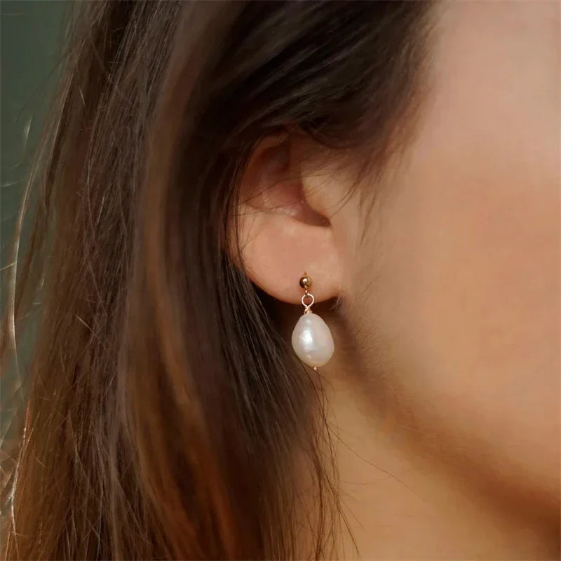 [Raffine]Gloria Freshwater Pearl Earrings