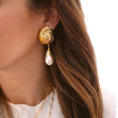 [Raffine]Eleonora Freshwater Pearl Earrings