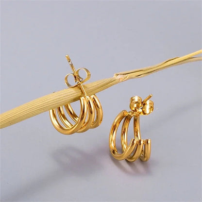 [Raffine]Cradle Gold Earrings
