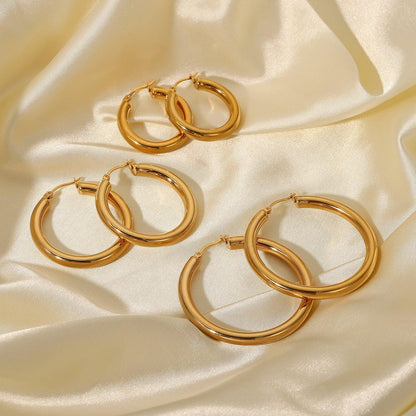 [Raffine]Wide Hoop Earrings