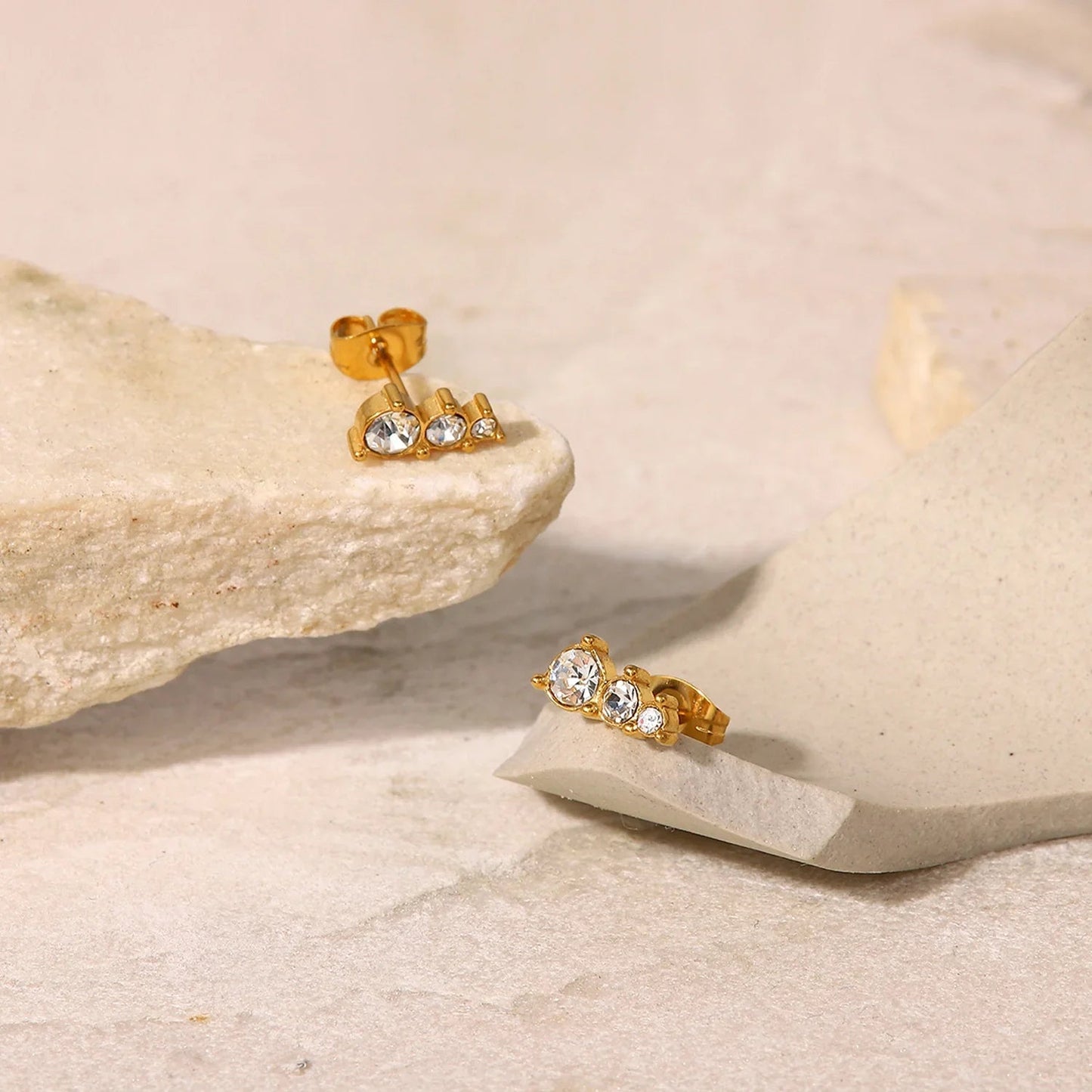 [Raffine]Lira Gold Earrings