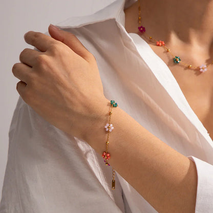 [Raffine]Azalea Floral Gold Bracelet