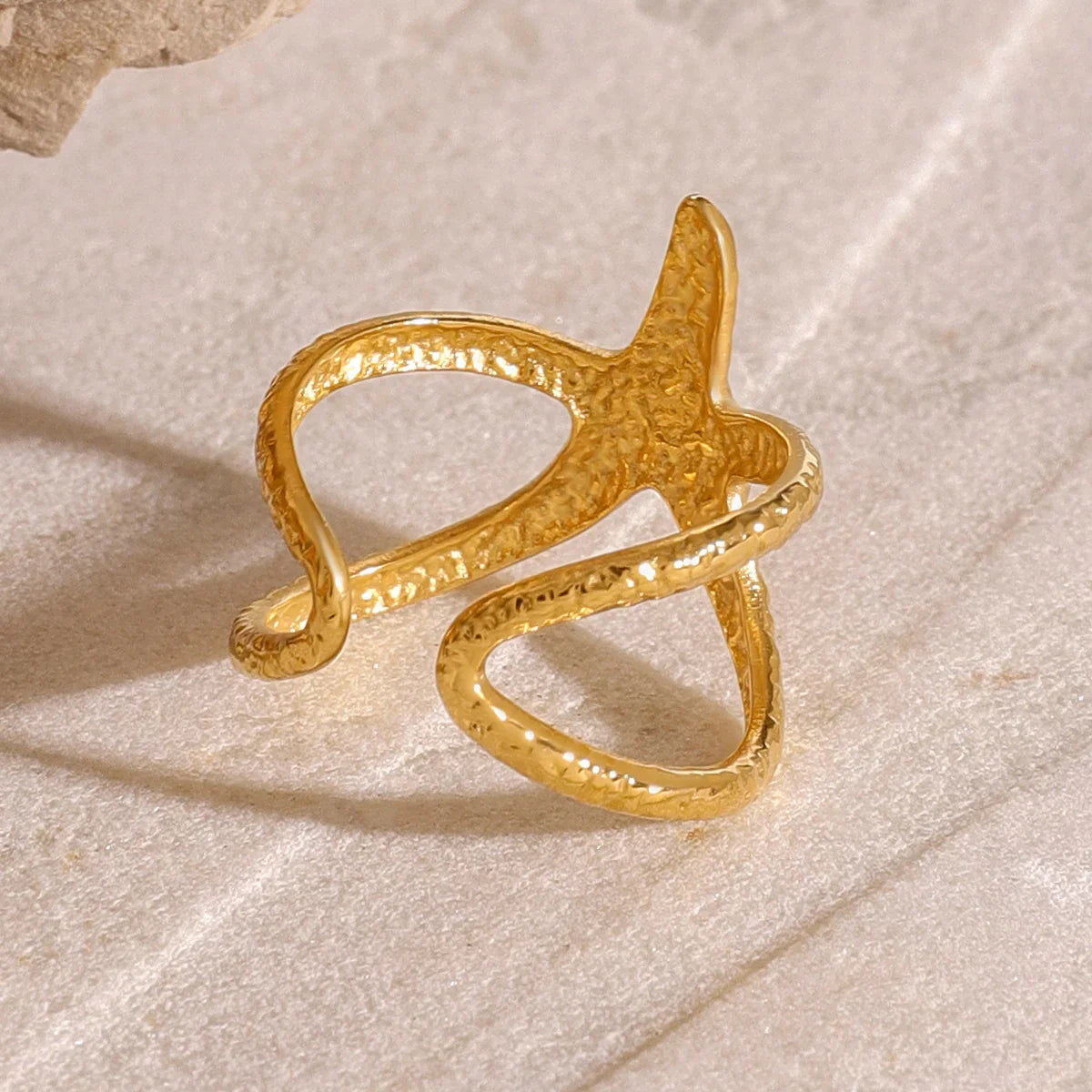 [Raffine]Aurelie Gold Starfish Ring