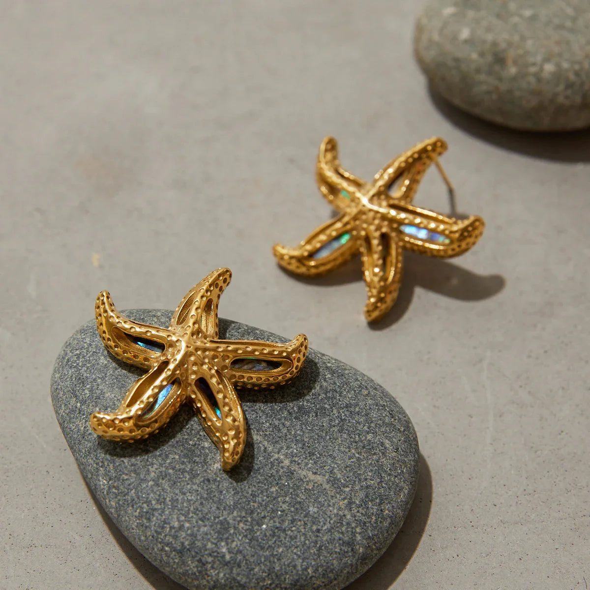 [Raffine]Aquatta Gold Starfish Earrings