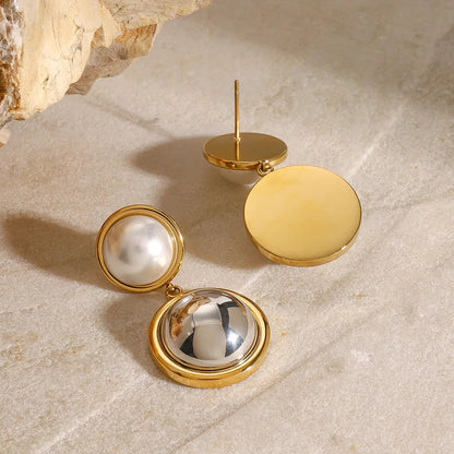 [Raffine]Avery Pearl Dome Earrings