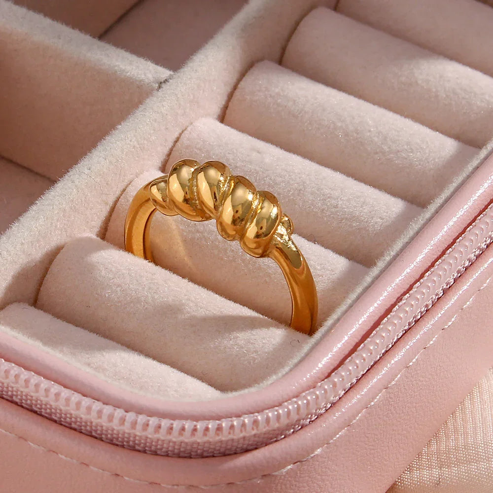 [Raffine]Lacrima Gold Ring