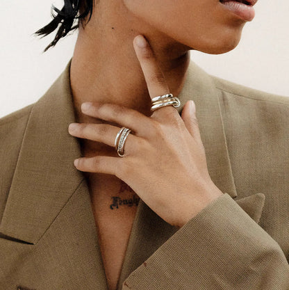 [Raffine]Canaria Stacked Ring