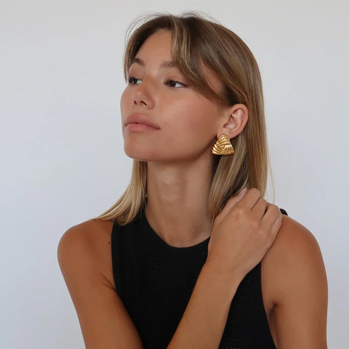 [Raffine]Brigitte Gold Earrings