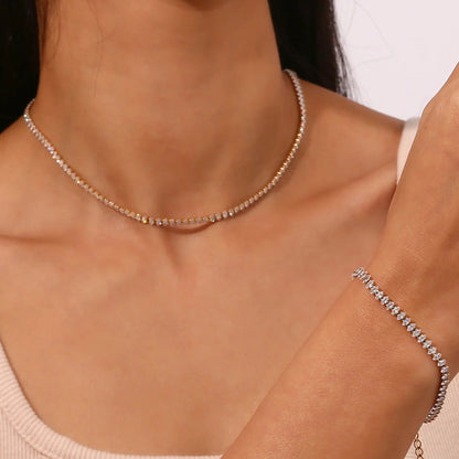 [Raffine]Wisteria Diamond Tennis Necklace