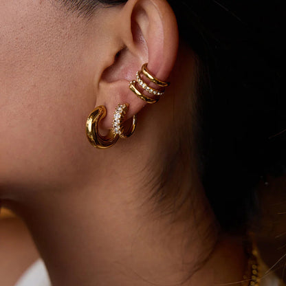 [Raffine]Orielle Staple Gold Earrings Bundle