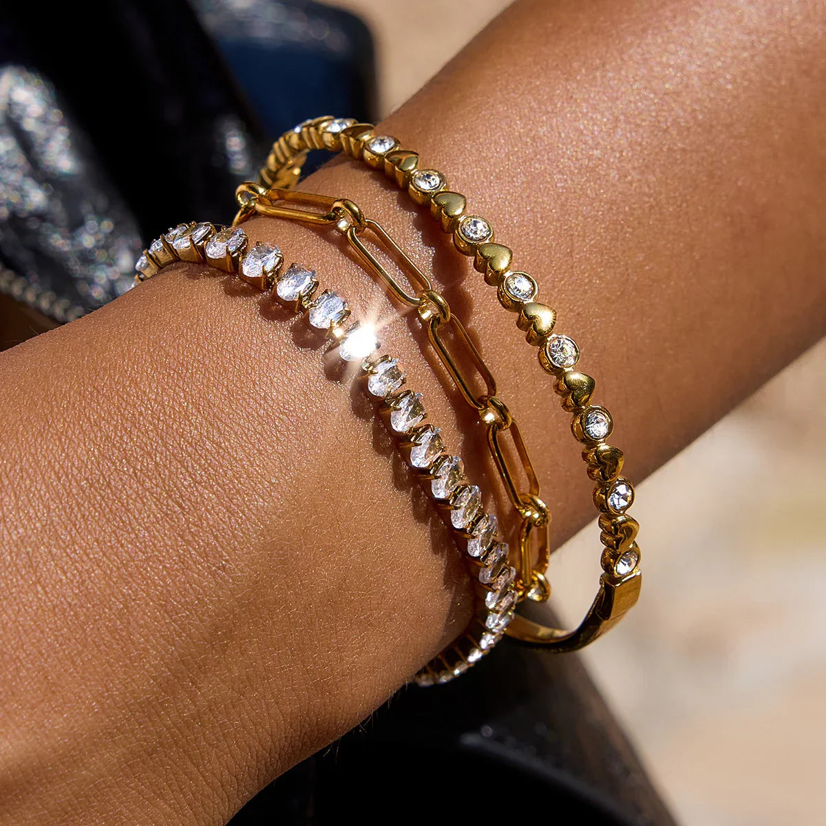 [Raffine]Avaria Oval Cut Tennis Bracelet