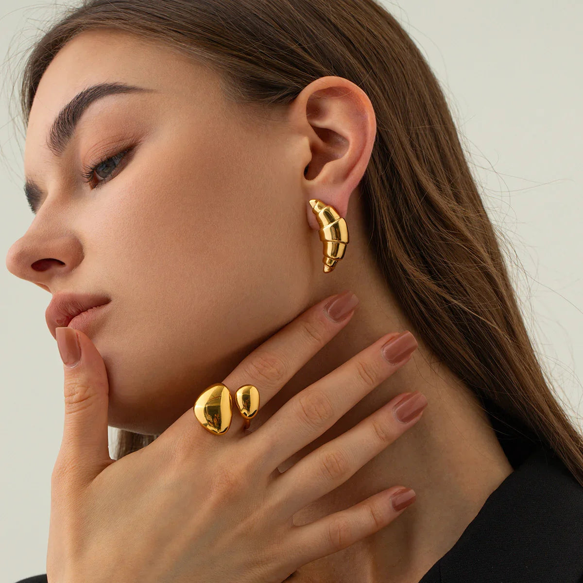 [Raffine]Emberly Gold Earrings
