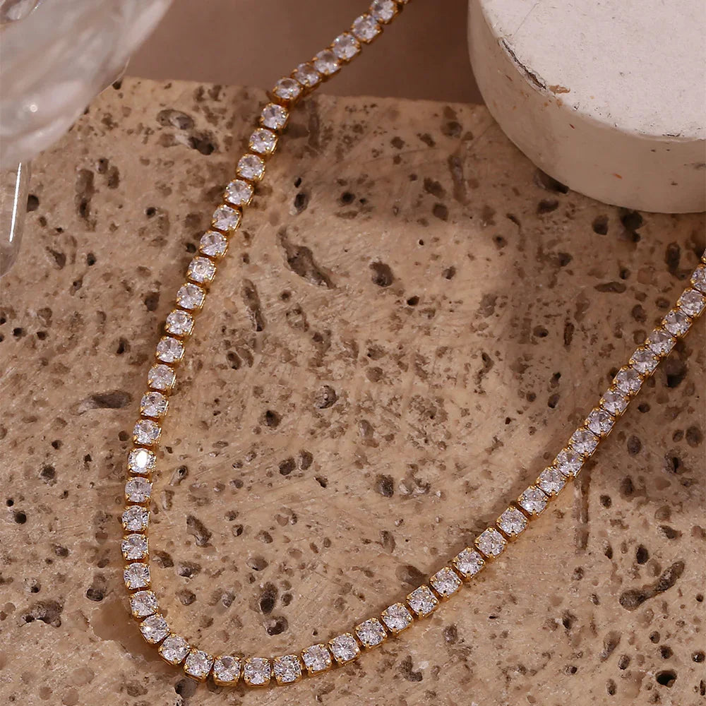 [Raffine]Isolde Diamond Tennis Necklace