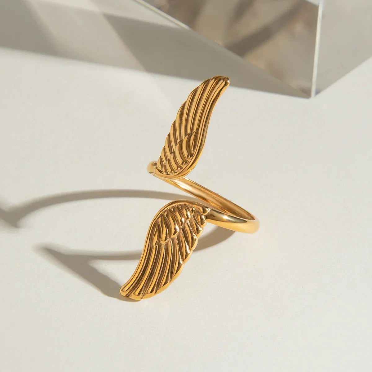 [Raffine]Sparrow Gold Wing Ring