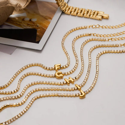 [Raffine]Avaria Bubble Letter Tennis Bracelet
