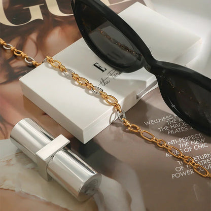 [Raffine]Addison Two Tone Gold Bracelet
