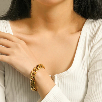 [Raffine]Kayle Gold Chain Bracelet