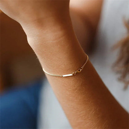 [Raffine]Rosemary Gold Chain Bracelet