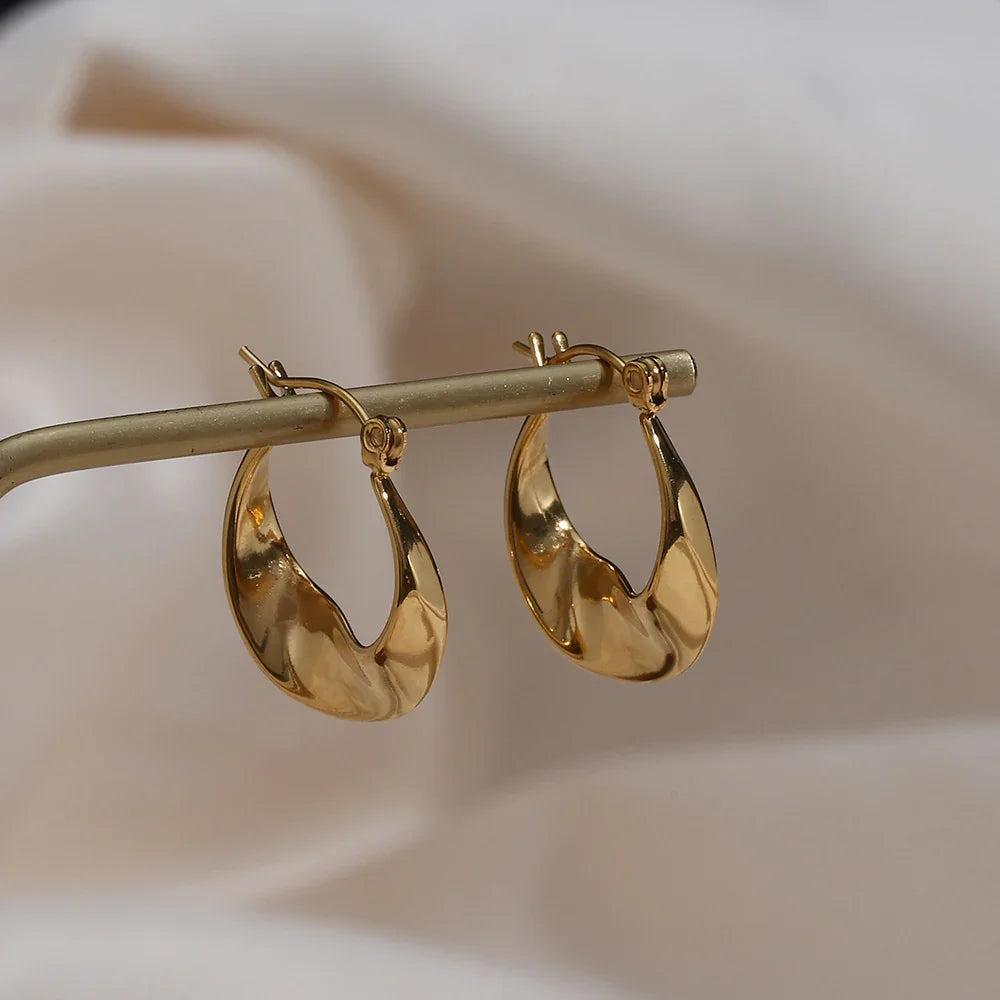 [Raffine]Esti Irregular Hoop Earrings