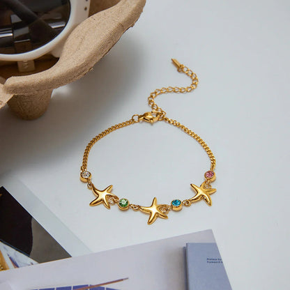 [Raffine]Kristine Golden Starfish Bracelet
