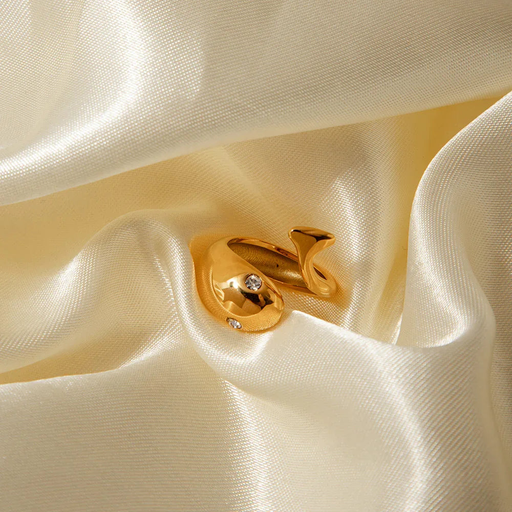 [Raffine]Etta Gold Serpent Ring