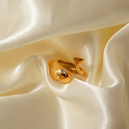 [Raffine]Etta Gold Serpent Ring