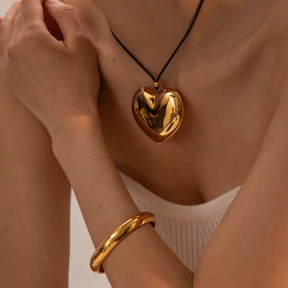 [Raffine]Ophelia Gold Heart Necklace