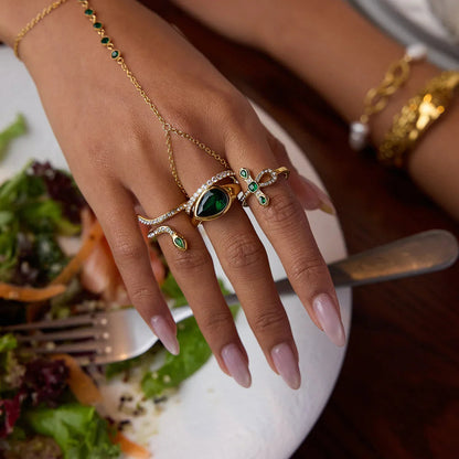 [Raffine]Joy Diamond Knot Gold Ring