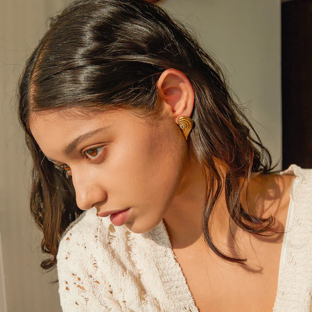 [Raffine]Thalia Gold Earrings