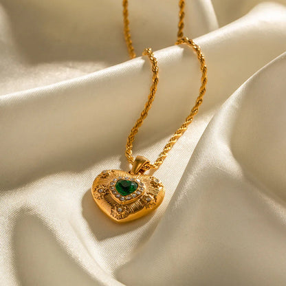 [Raffine]Caelus Gold Heart Necklace