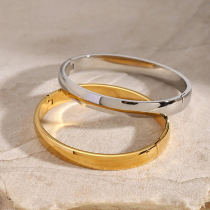 [Raffine]Melina Large Stacking Gold Bangle