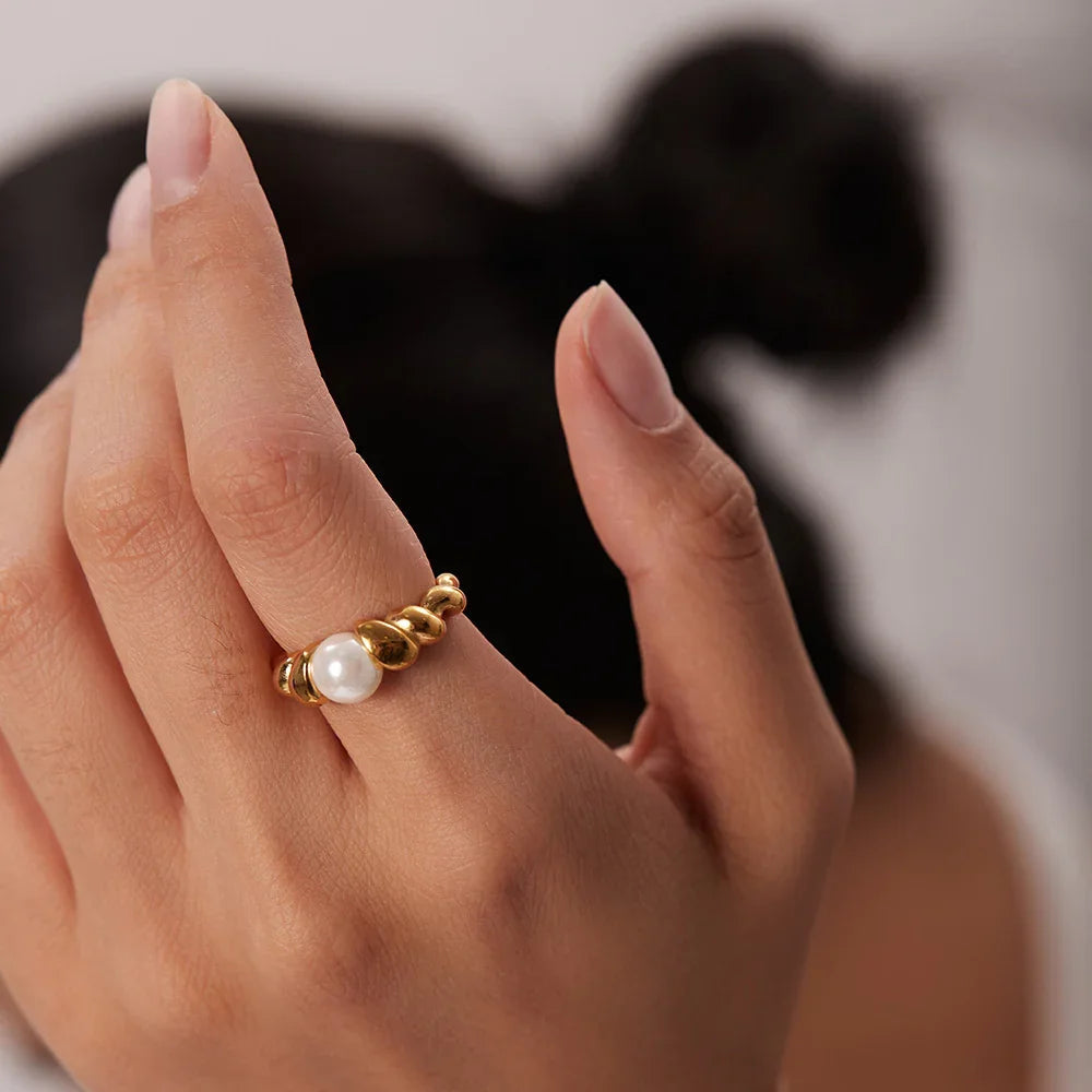 [Raffine]Scarlett Freshwater Pearl Ring