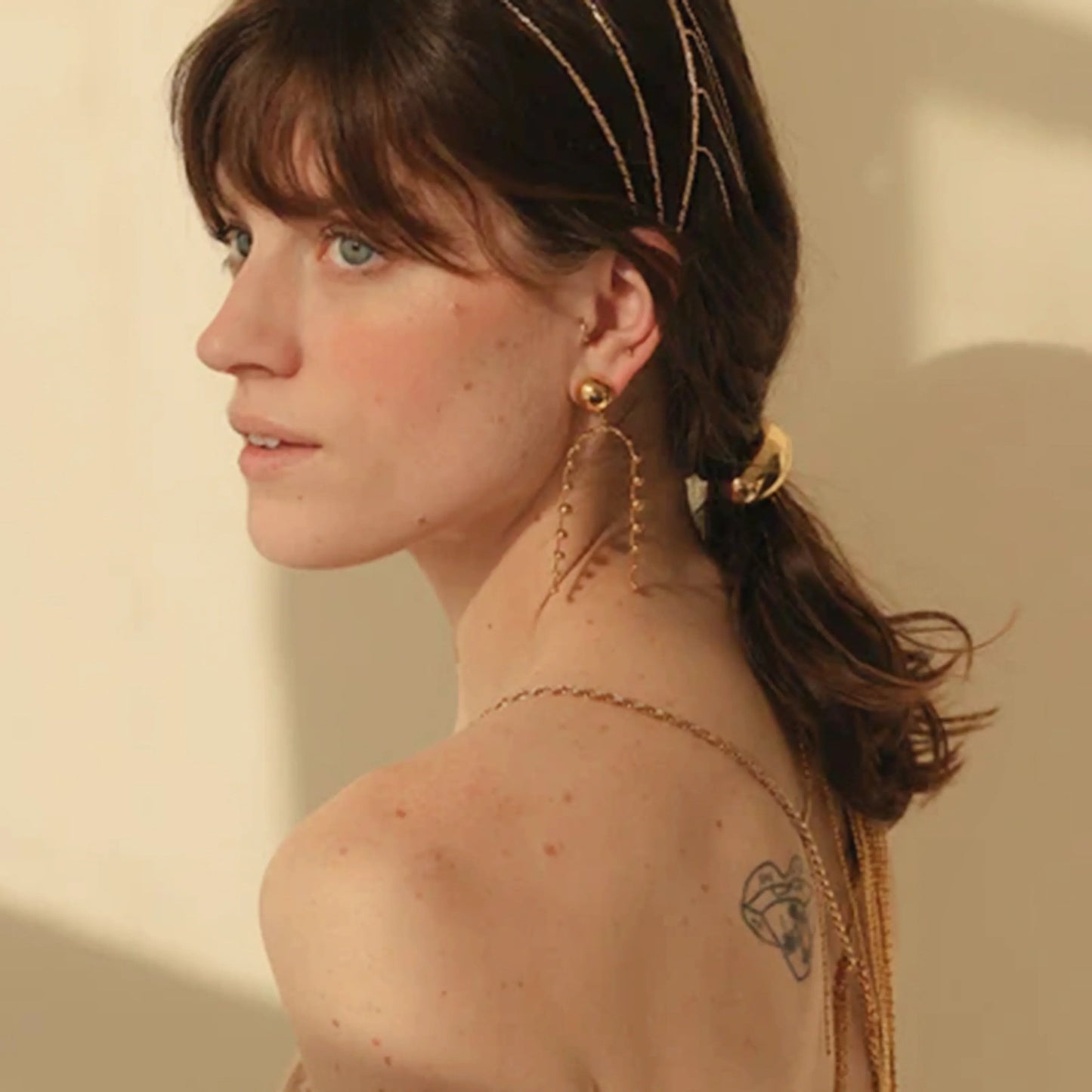 [Raffine]Amabel Gold Earrings