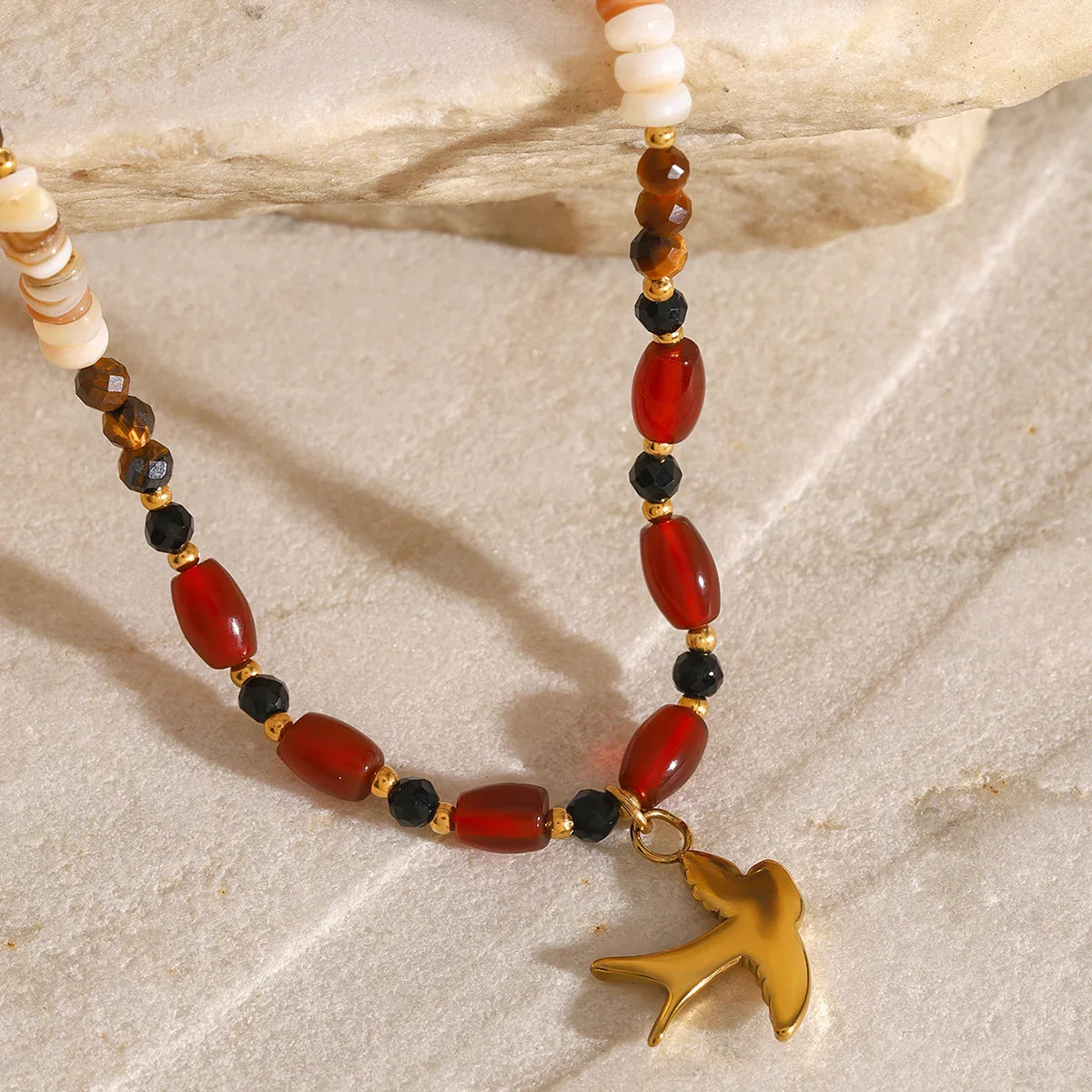 [Raffine]Sierra Tiger Eye Beads Necklace