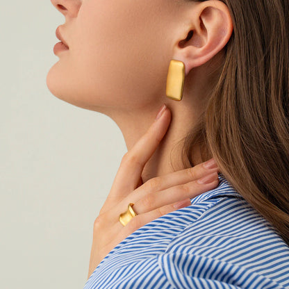 [Raffine]Olive Gold Earrings