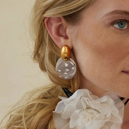 [Raffine]Destiny Chunky Gold Drop Earrings