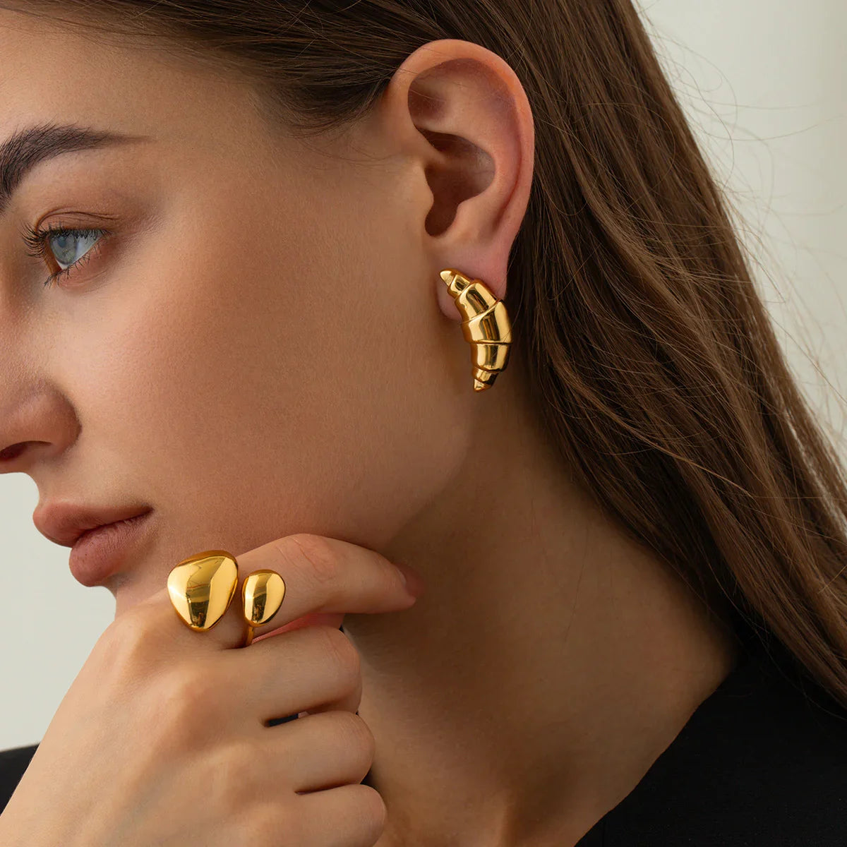 [Raffine]Emberly Gold Earrings