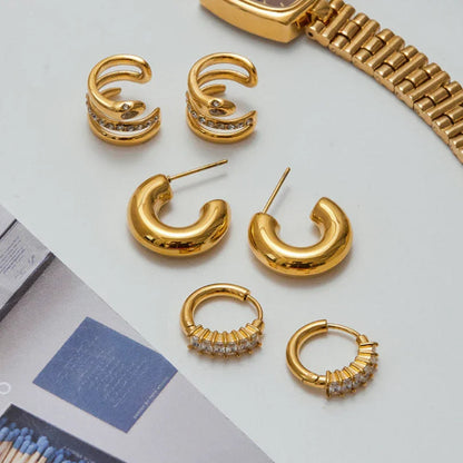 [Raffine]Orielle Staple Gold Earrings Bundle