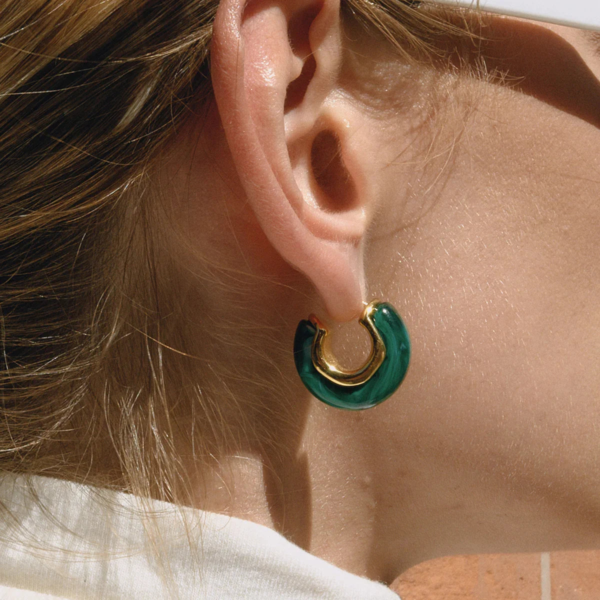 [Raffine]Lexi Chunky Enamel Hoops