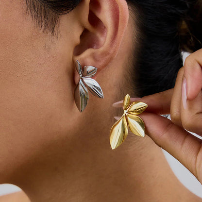 [Raffine]Velle Gold Petal Earrings